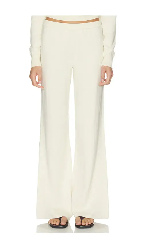 Eterne Cotton Cashmere Wide Leg Lounge Pant | Image 1 Eterne Cotton Cashmere Wide Leg Lounge Pant | Image 1