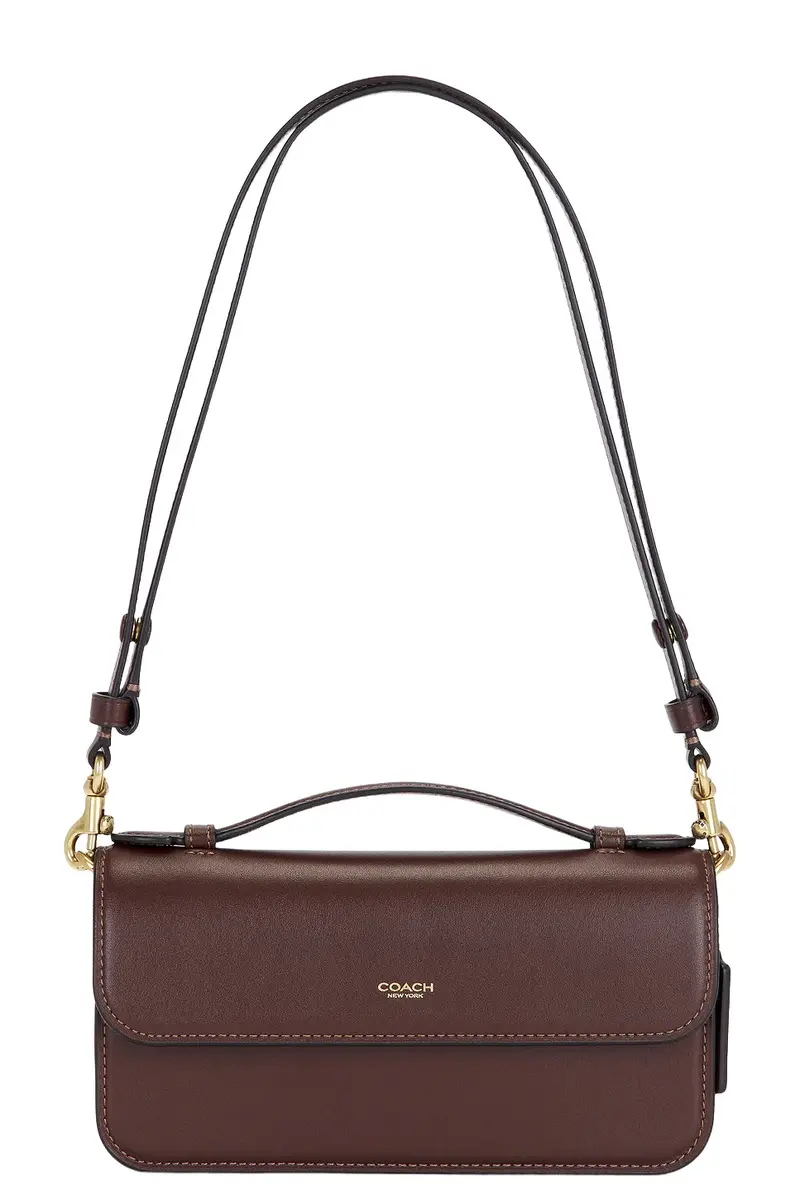 Refined Calf Leather New York Elora Top Handle Crossbody Bag Refined Calf Leather New York Elora Top Handle Crossbody Bag