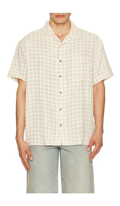 Duvin Design Textured Cotton Button Up Shirt | Image 1 Duvin Design Textured Cotton Button Up Shirt | Image 1