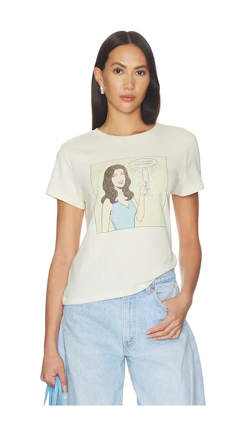 RE/DONE Classic Tee 5 O'clock | Image 1 RE/DONE Classic Tee 5 O'clock | Image 1