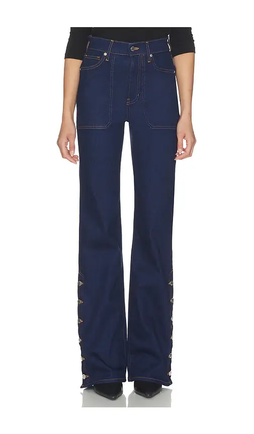 Veronica Beard Crosbie High Rise Wide Leg Jeans | Thumbnail 2 Veronica Beard Crosbie High Rise Wide Leg Jeans | Thumbnail 2
