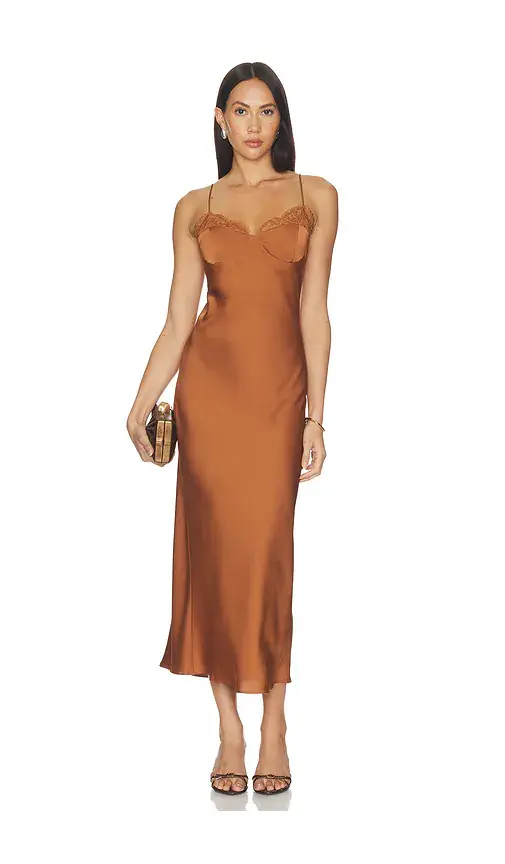 Elodie the Label Nocturne Satin Slip Dress | Image 1 Elodie the Label Nocturne Satin Slip Dress | Image 1