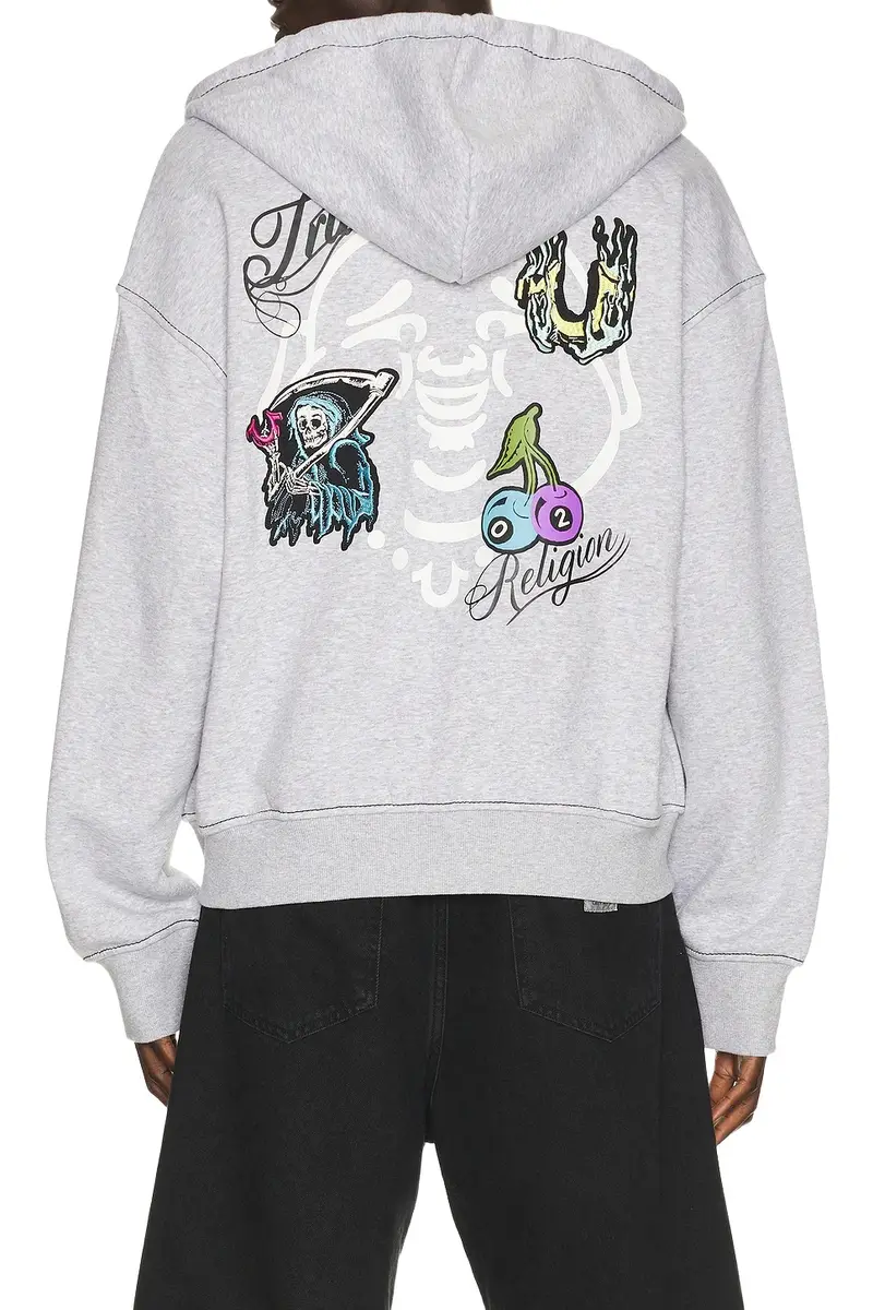 Buddha Face Big T Boxy Zip Up Hoodie Buddha Face Big T Boxy Zip Up Hoodie