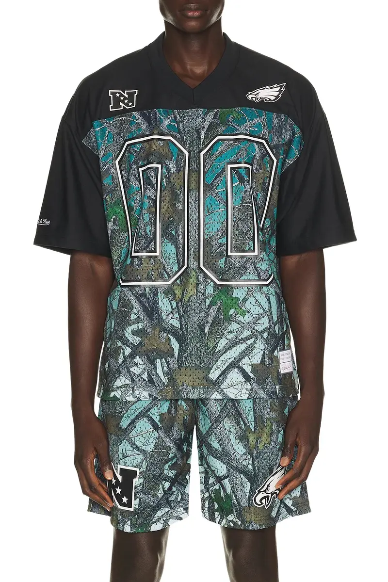 Mitchell & Ness NFL Philadelphia Eagles Quiet Blaze Mesh Jersey