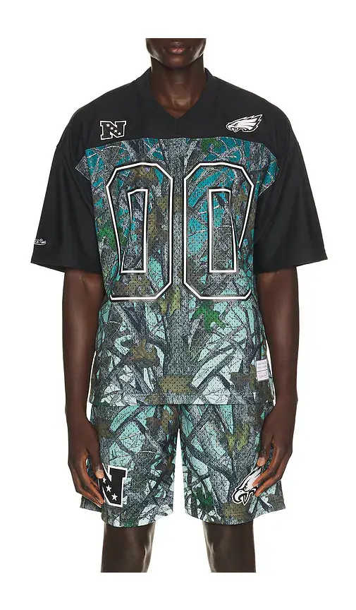 Mitchell & Ness NFL Philadelphia Eagles Quiet Blaze Mesh Jersey