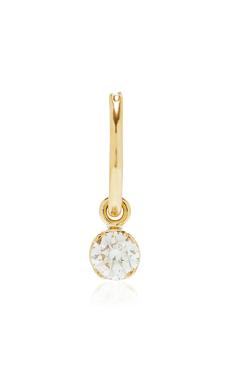 Sophie Bille Brahe Lily 18K Yellow Gold Diamond Single Earring