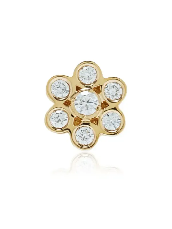 Petite Lily 18K Yellow Gold Diamond Single Earring Petite Lily 18K Yellow Gold Diamond Single Earring