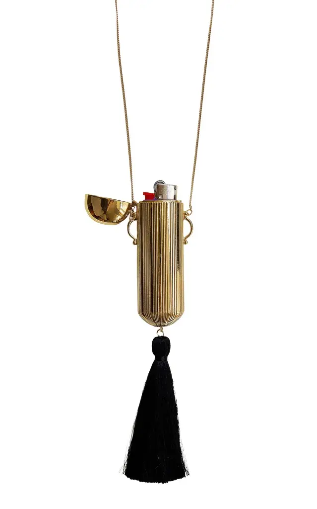 Borne Exclusive The Pouf Lighter Necklace In Gold