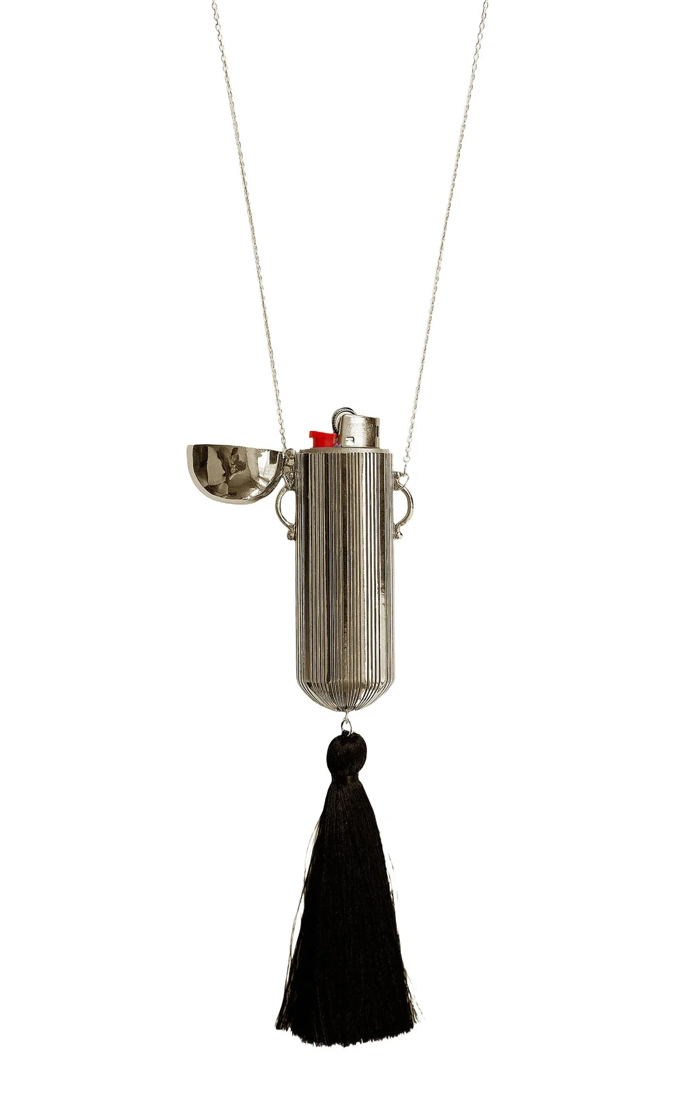 Borne Exclusive The Pouf Lighter Necklace In Silver