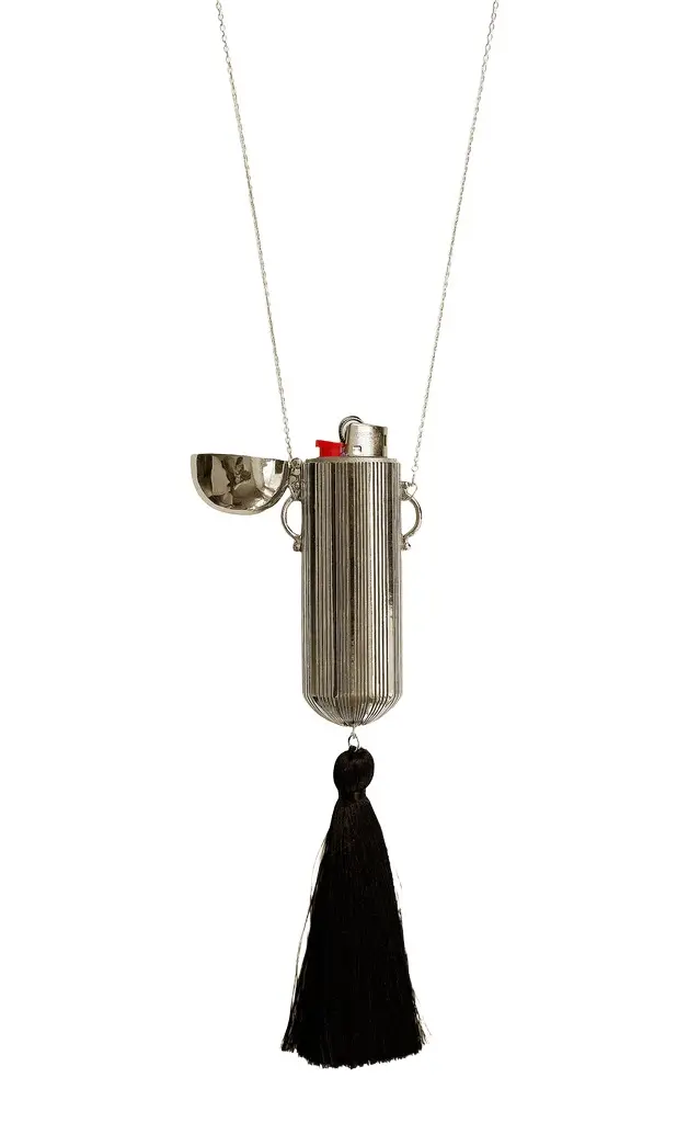 Borne Exclusive The Pouf Lighter Necklace In Silver