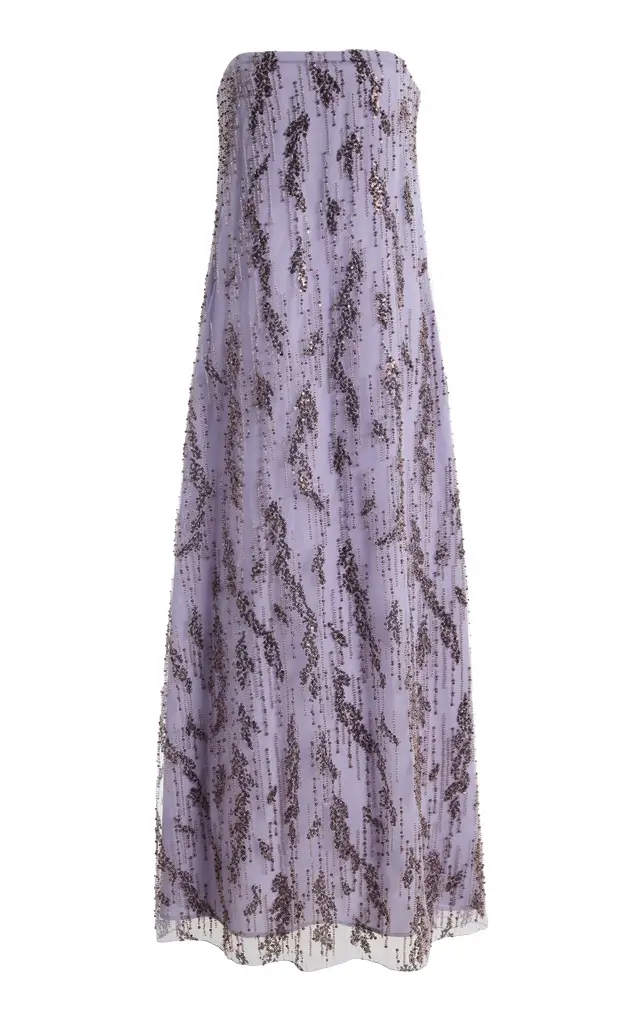 Cassie Embellished Chiffon Maxi Dress