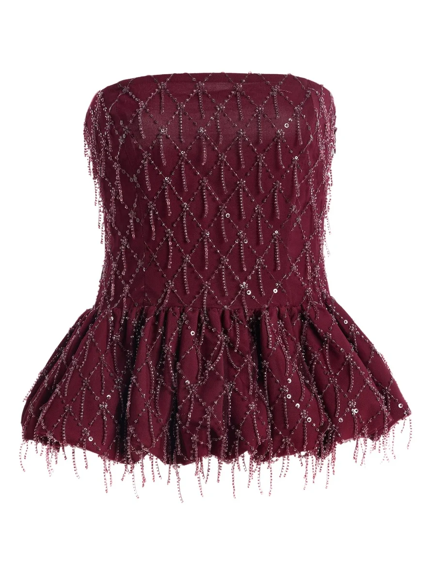 Bubble Sequined Top