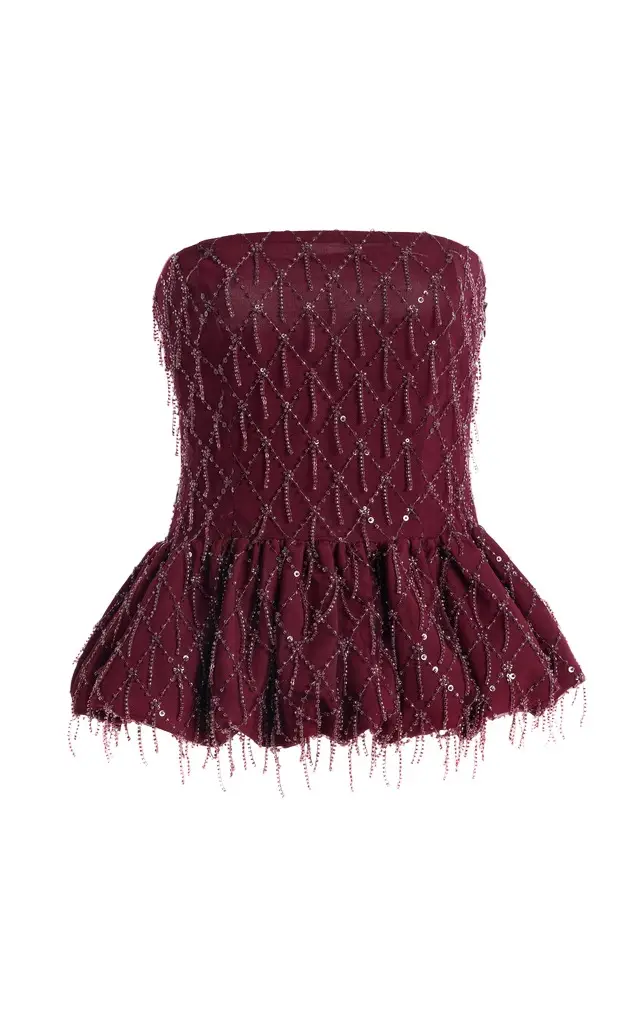 ROTATE Bubble Sequined Top