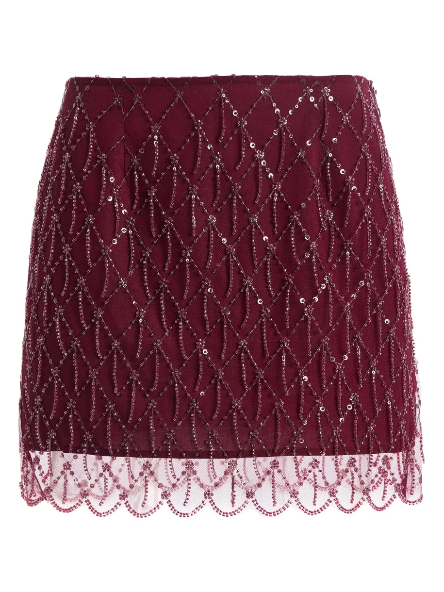 Sequined Mini Skirt Sequined Mini Skirt