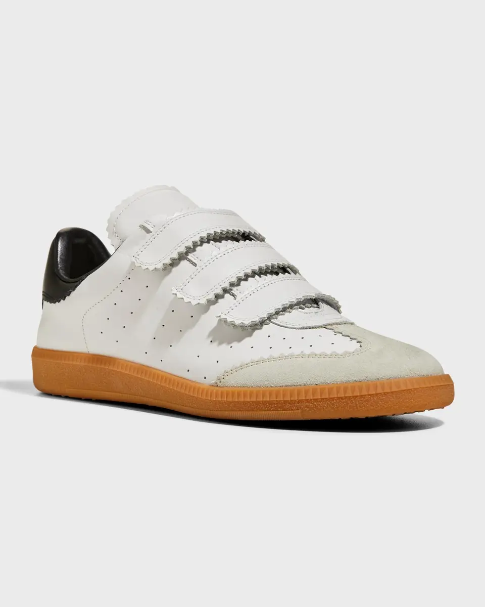 Isabel Marant Beth Perforated Leather Grip-Strap Sneakers | Thumbnail 4 Isabel Marant Beth Perforated Leather Grip-Strap Sneakers | Thumbnail 4