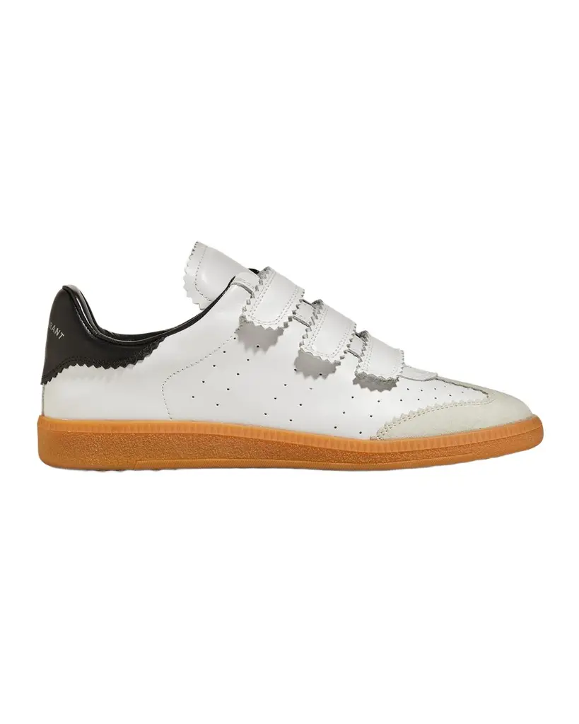Isabel Marant Beth Perforated Leather Grip-Strap Sneakers | Image 1 Isabel Marant Beth Perforated Leather Grip-Strap Sneakers | Image 1