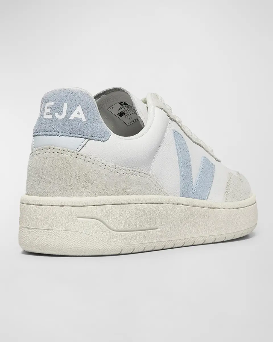 Veja V-90 Bicolor Mixed Leather Low-Top Sneakers | Thumbnail 3 Veja V-90 Bicolor Mixed Leather Low-Top Sneakers | Thumbnail 3