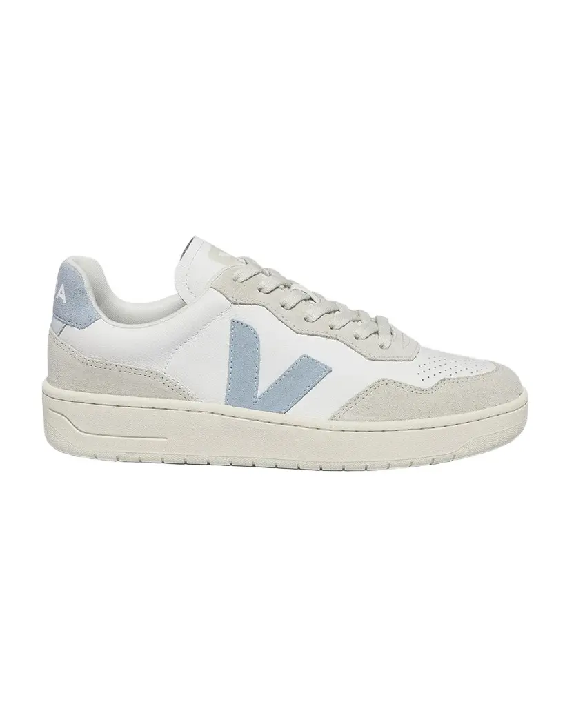 Veja V-90 Bicolor Mixed Leather Low-Top Sneakers | Image 1 Veja V-90 Bicolor Mixed Leather Low-Top Sneakers | Image 1