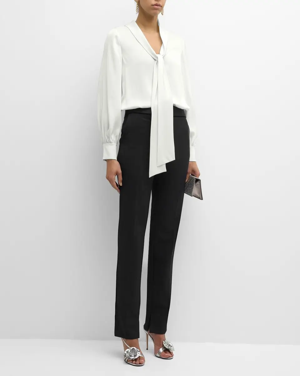 Ungaro Ella Tie-Neck Silk Blouse | Thumbnail 2 Ungaro Ella Tie-Neck Silk Blouse | Thumbnail 2