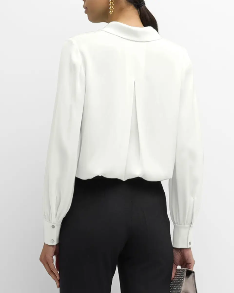 Ungaro Ella Tie-Neck Silk Blouse | Thumbnail 3 Ungaro Ella Tie-Neck Silk Blouse | Thumbnail 3