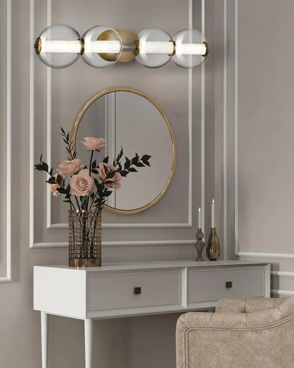 Eurofase Atomo 4-Light LED Vanity in Chrome | Thumbnail 4