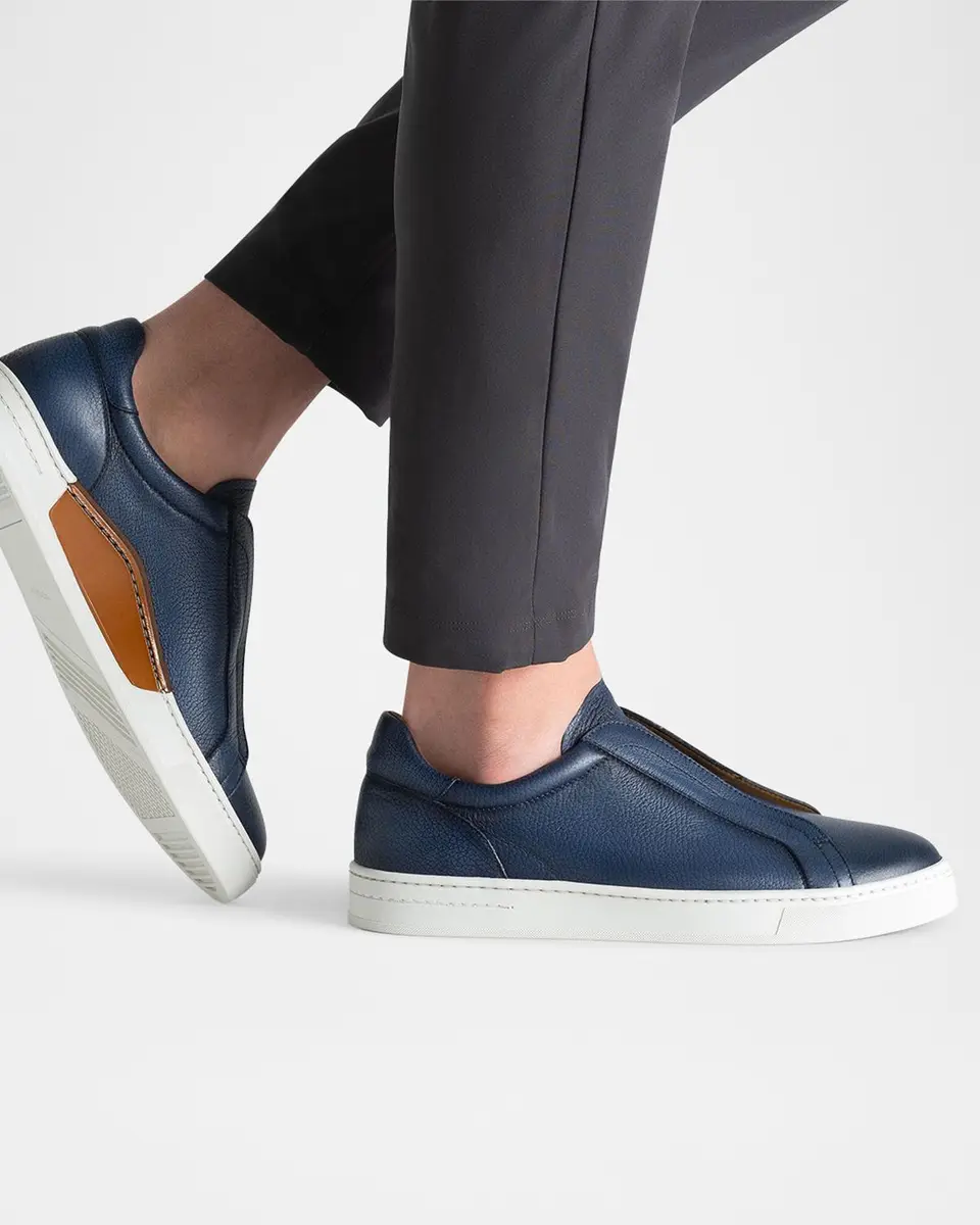 Magnanni Men's Gasol Leather Slip-On Sneakers | Thumbnail 2 Magnanni Men's Gasol Leather Slip-On Sneakers | Thumbnail 2