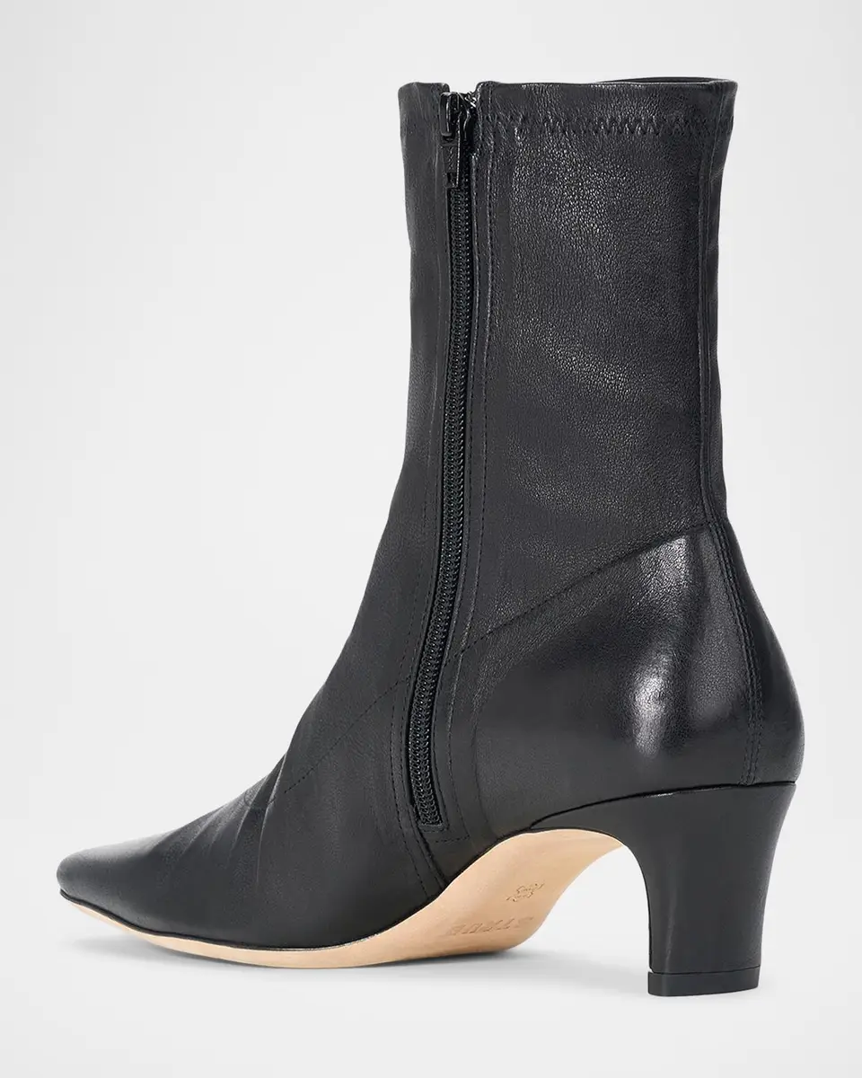 Staud Wally Leather Sock Ankle Boots | Thumbnail 3 Staud Wally Leather Sock Ankle Boots | Thumbnail 3