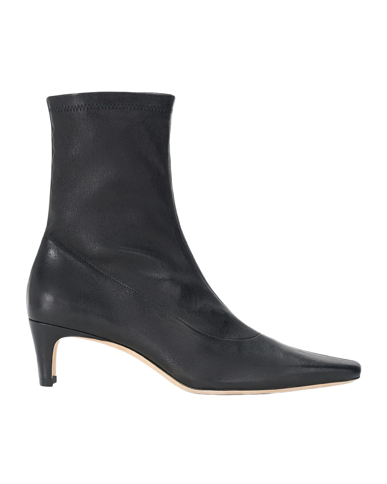 Staud Wally Leather Sock Ankle Boots
