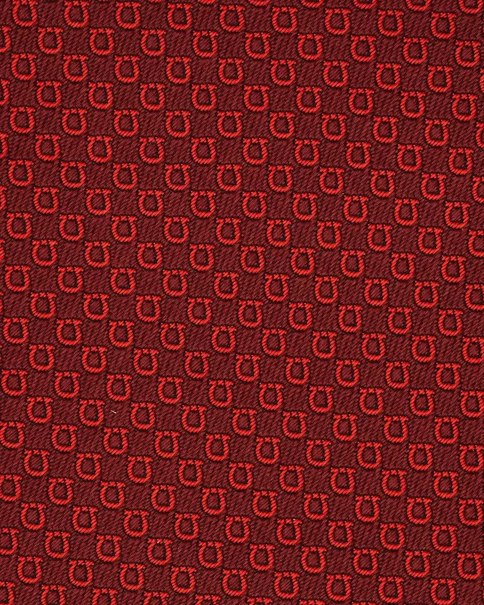 Ferragamo Men's Micro-Gancio Silk Tie | Thumbnail 4 Ferragamo Men's Micro-Gancio Silk Tie | Thumbnail 4