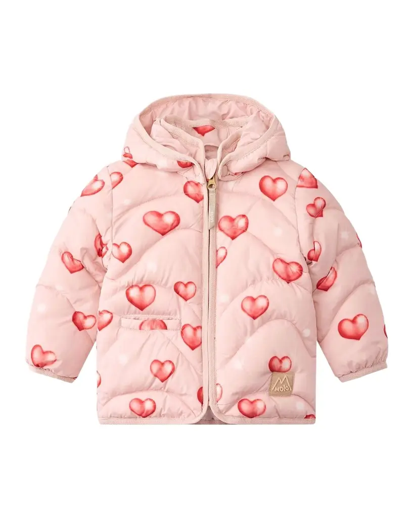 Molo Girl's Harmony Hooded Quilted Jacket, Size 6M-2 | Image 1 Molo Girl's Harmony Hooded Quilted Jacket, Size 6M-2 | Image 1