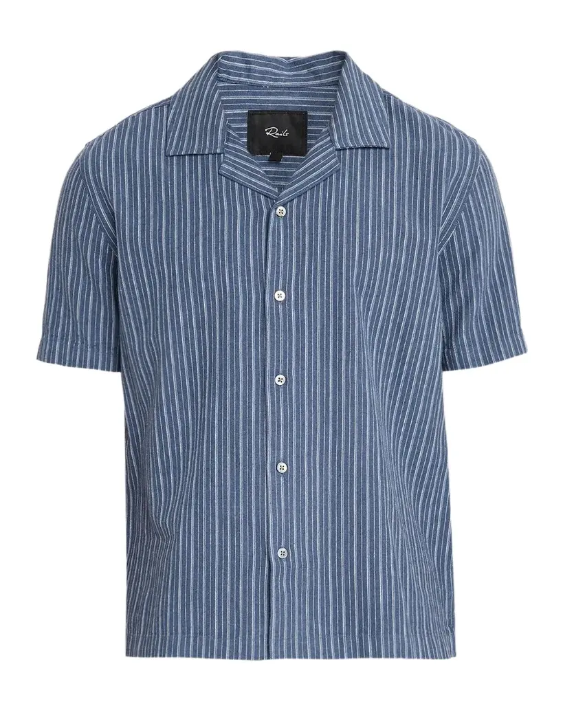 RAILS Men's Ely Multi-Stripe Short-Sleeve Shirt | Image 1 RAILS Men's Ely Multi-Stripe Short-Sleeve Shirt | Image 1
