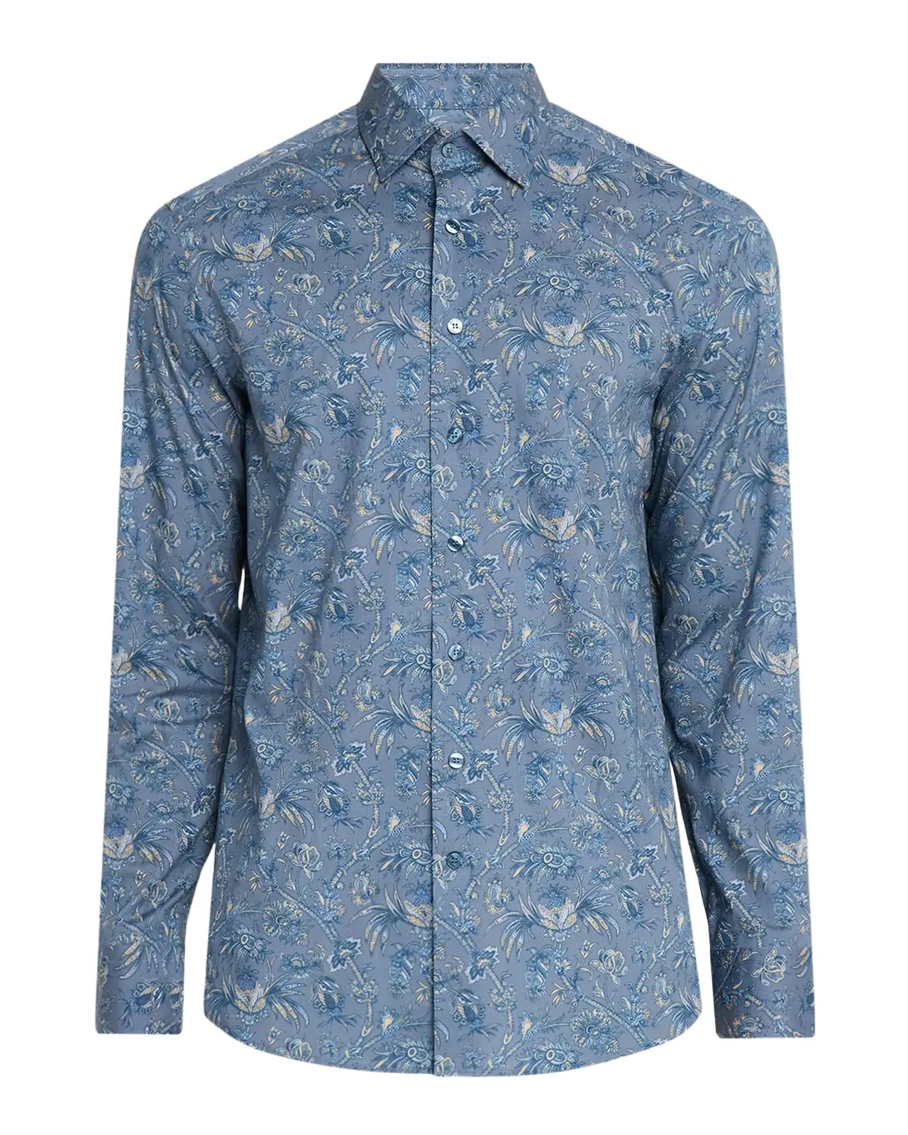 Men's Cotton-Stretch Paisley Sport Shirt Men's Cotton-Stretch Paisley Sport Shirt