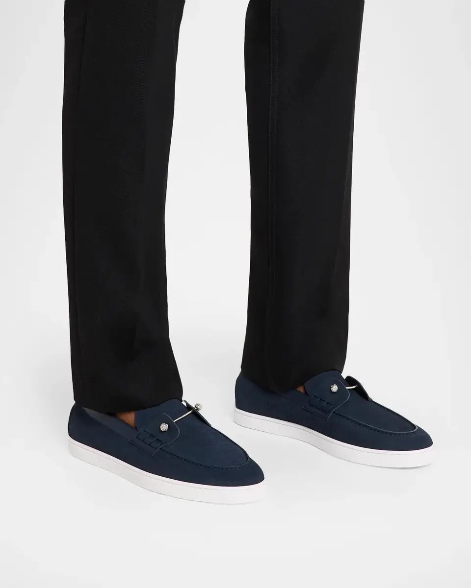 Christian Louboutin Men's Chambeliboat Yacht Leather Boat Shoes | Thumbnail 2 Christian Louboutin Men's Chambeliboat Yacht Leather Boat Shoes | Thumbnail 2
