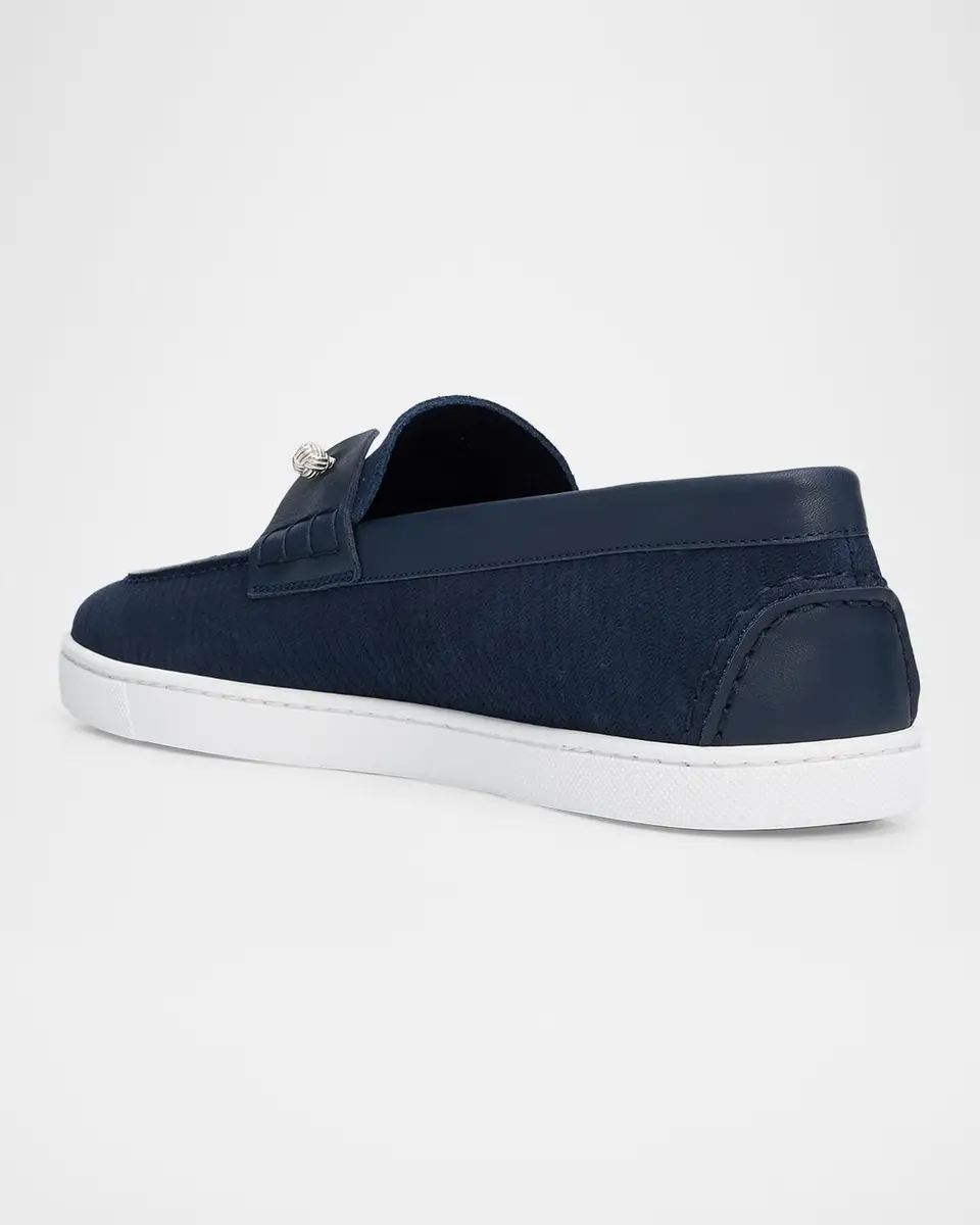 Christian Louboutin Men's Chambeliboat Yacht Leather Boat Shoes | Thumbnail 4 Christian Louboutin Men's Chambeliboat Yacht Leather Boat Shoes | Thumbnail 4