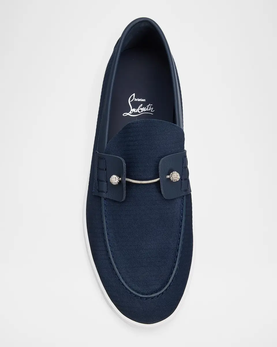 Christian Louboutin Men's Chambeliboat Yacht Leather Boat Shoes | Thumbnail 6 Christian Louboutin Men's Chambeliboat Yacht Leather Boat Shoes | Thumbnail 6