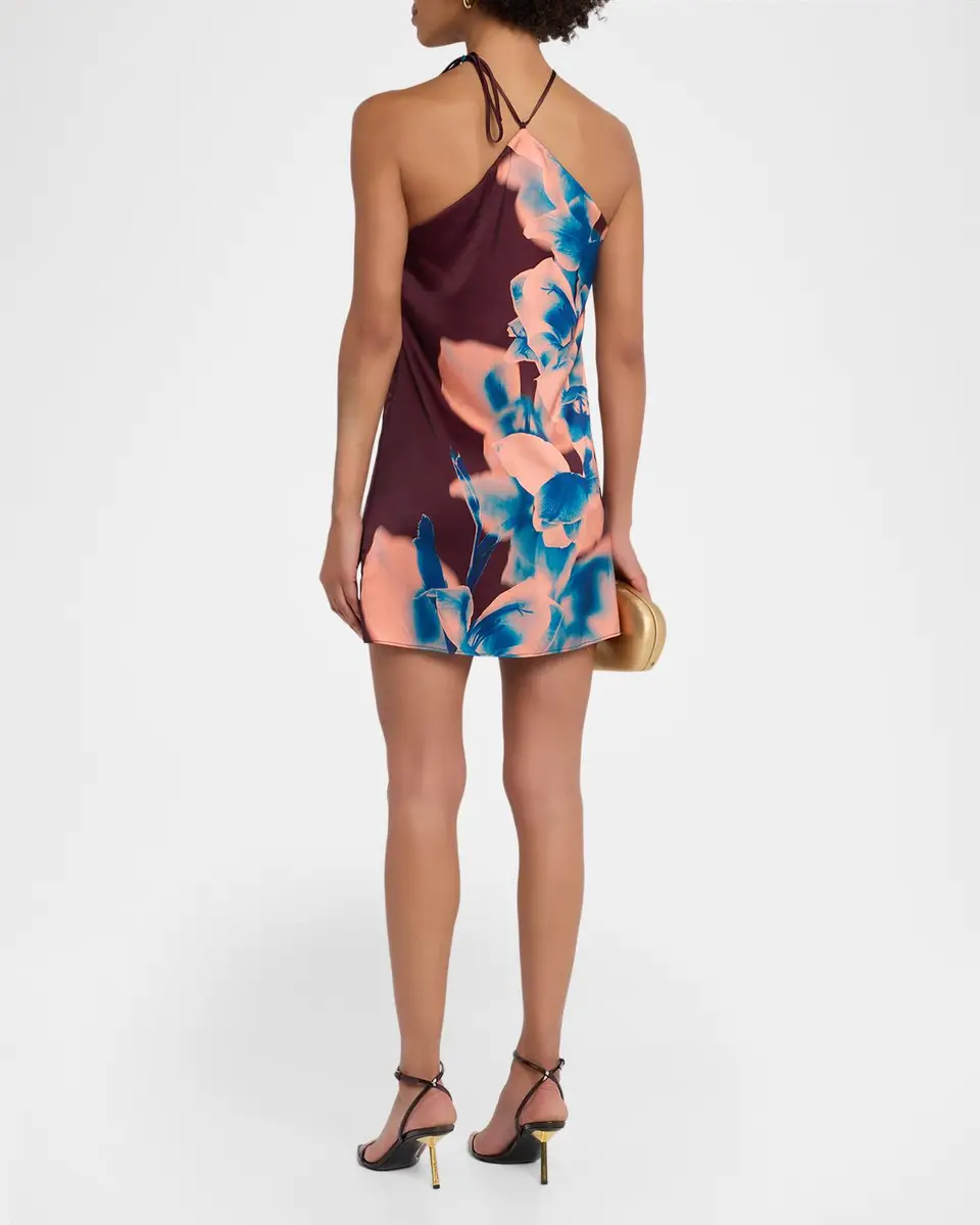Misa Los Angeles Lenny Floral Satin Mini Dress | Thumbnail 3 Misa Los Angeles Lenny Floral Satin Mini Dress | Thumbnail 3
