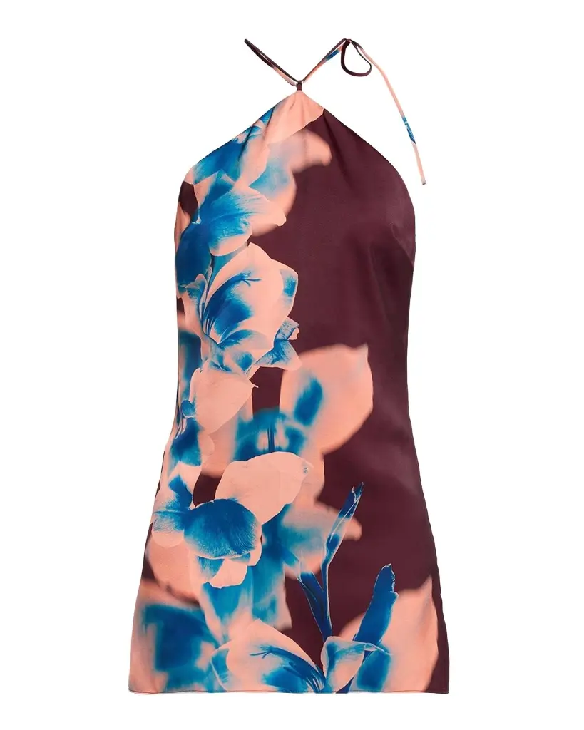 MISA Los Angeles Lenny Floral Satin Mini Dress | Image 1 MISA Los Angeles Lenny Floral Satin Mini Dress | Image 1