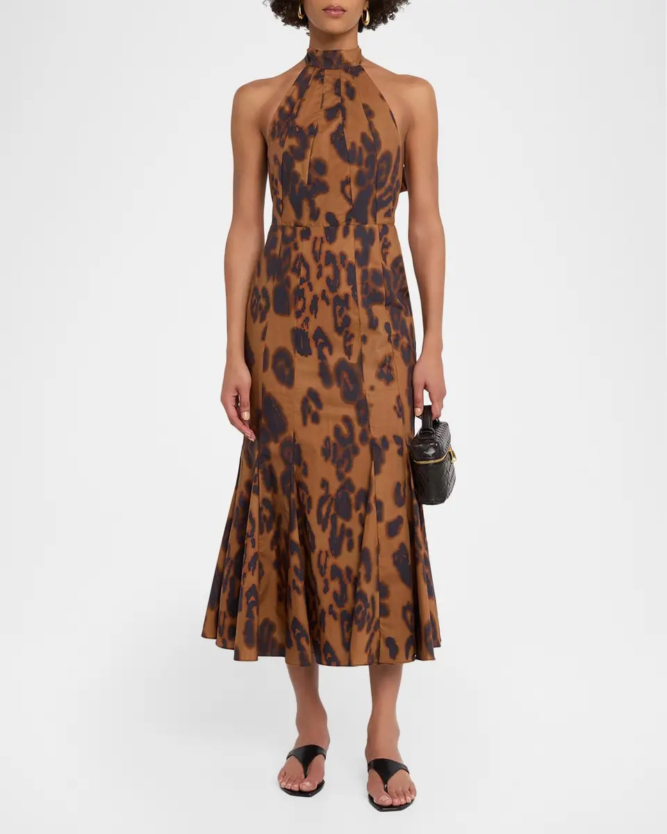 Misa Los Angeles Samara Leopard Midi Dress | Thumbnail 2 Misa Los Angeles Samara Leopard Midi Dress | Thumbnail 2
