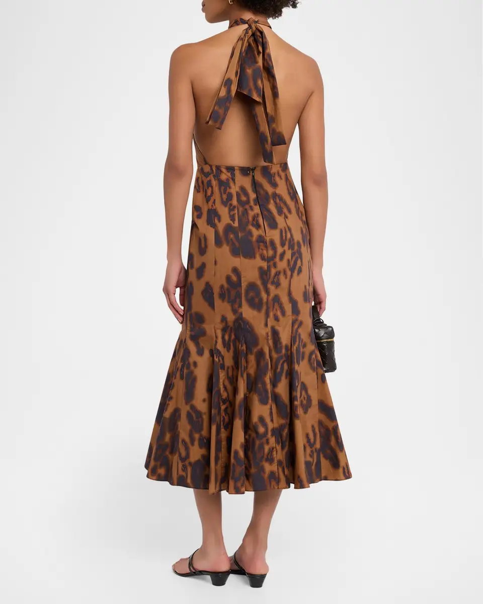 Misa Los Angeles Samara Leopard Midi Dress | Thumbnail 3 Misa Los Angeles Samara Leopard Midi Dress | Thumbnail 3