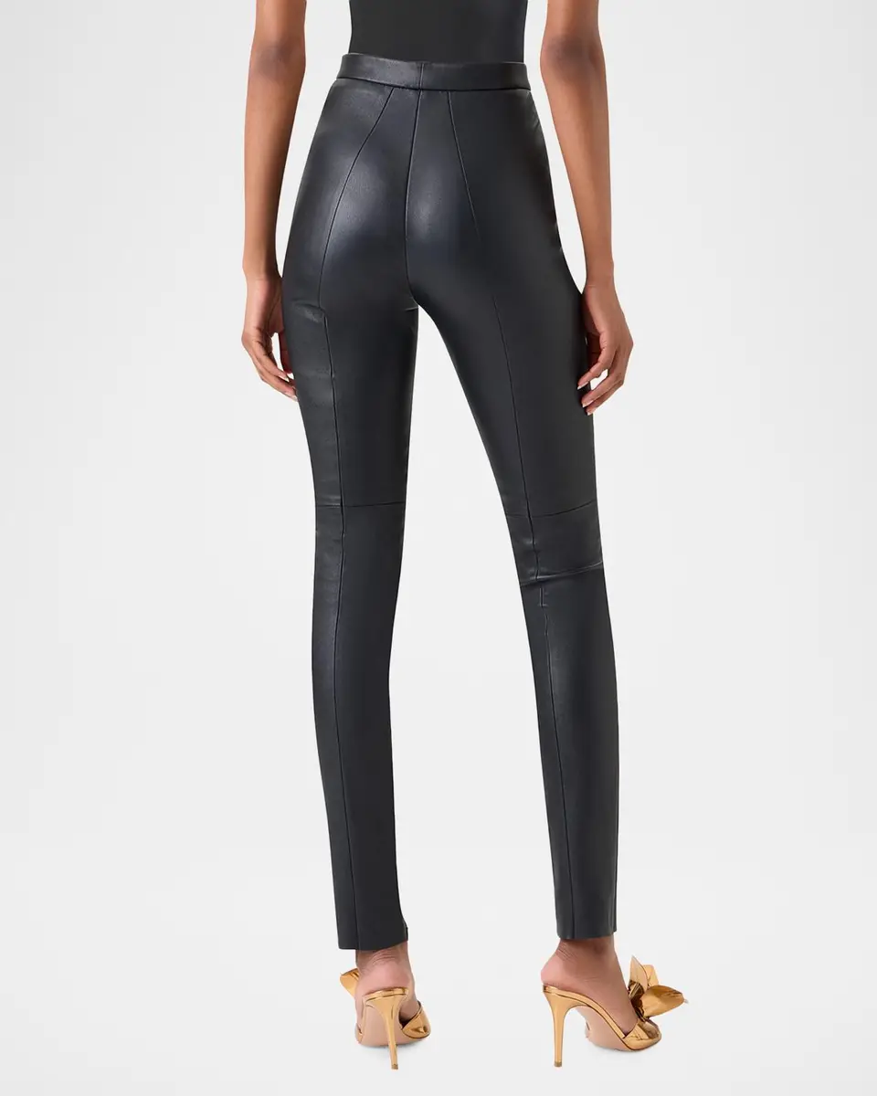 Akris Flame Leather Skinny-Leg Ankle Pants | Thumbnail 2 Akris Flame Leather Skinny-Leg Ankle Pants | Thumbnail 2