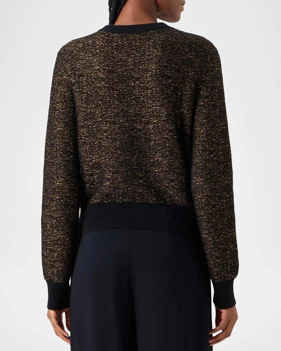 Akris Cashmere Metallic Knit Sweater | Thumbnail 3