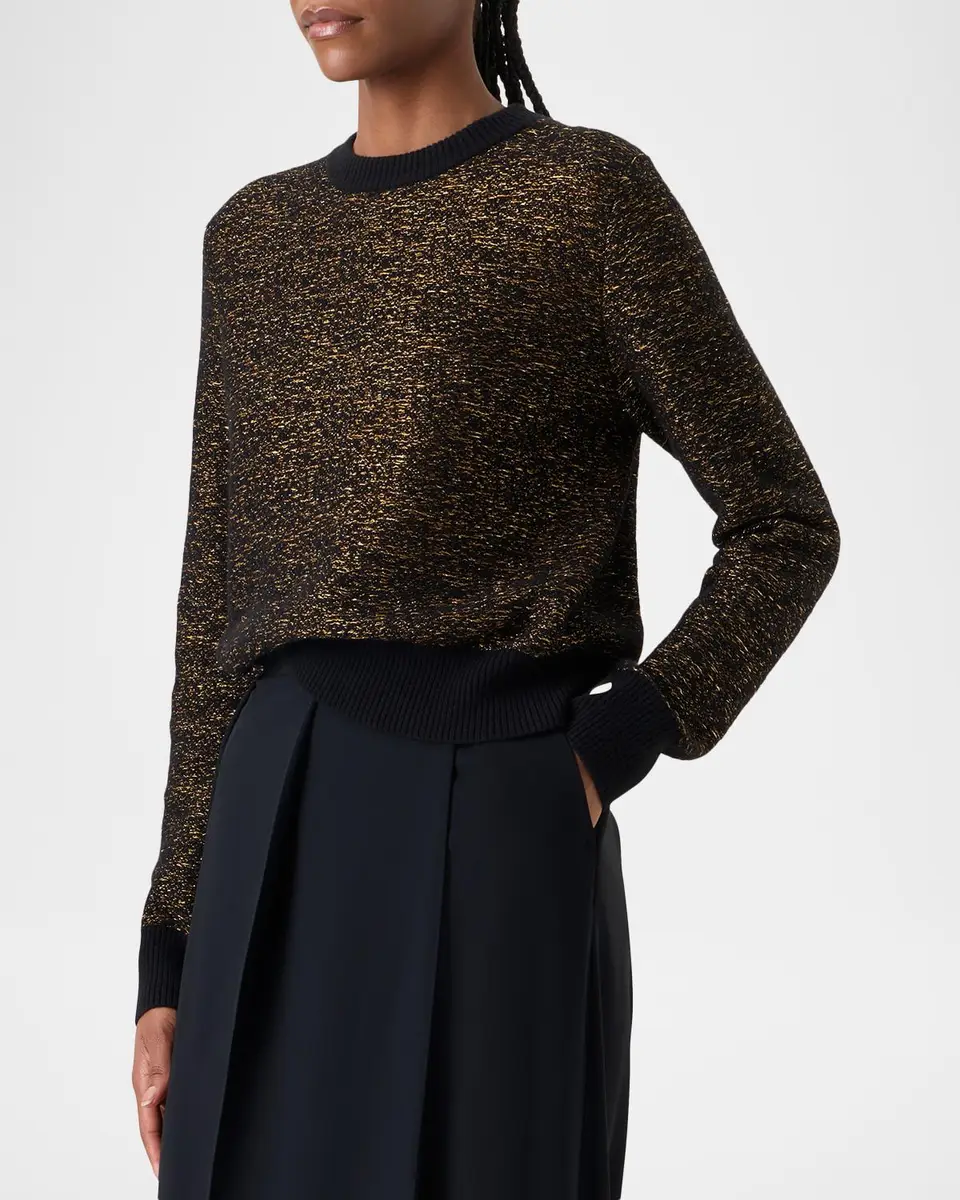 Akris Cashmere Metallic Knit Sweater | Thumbnail 4