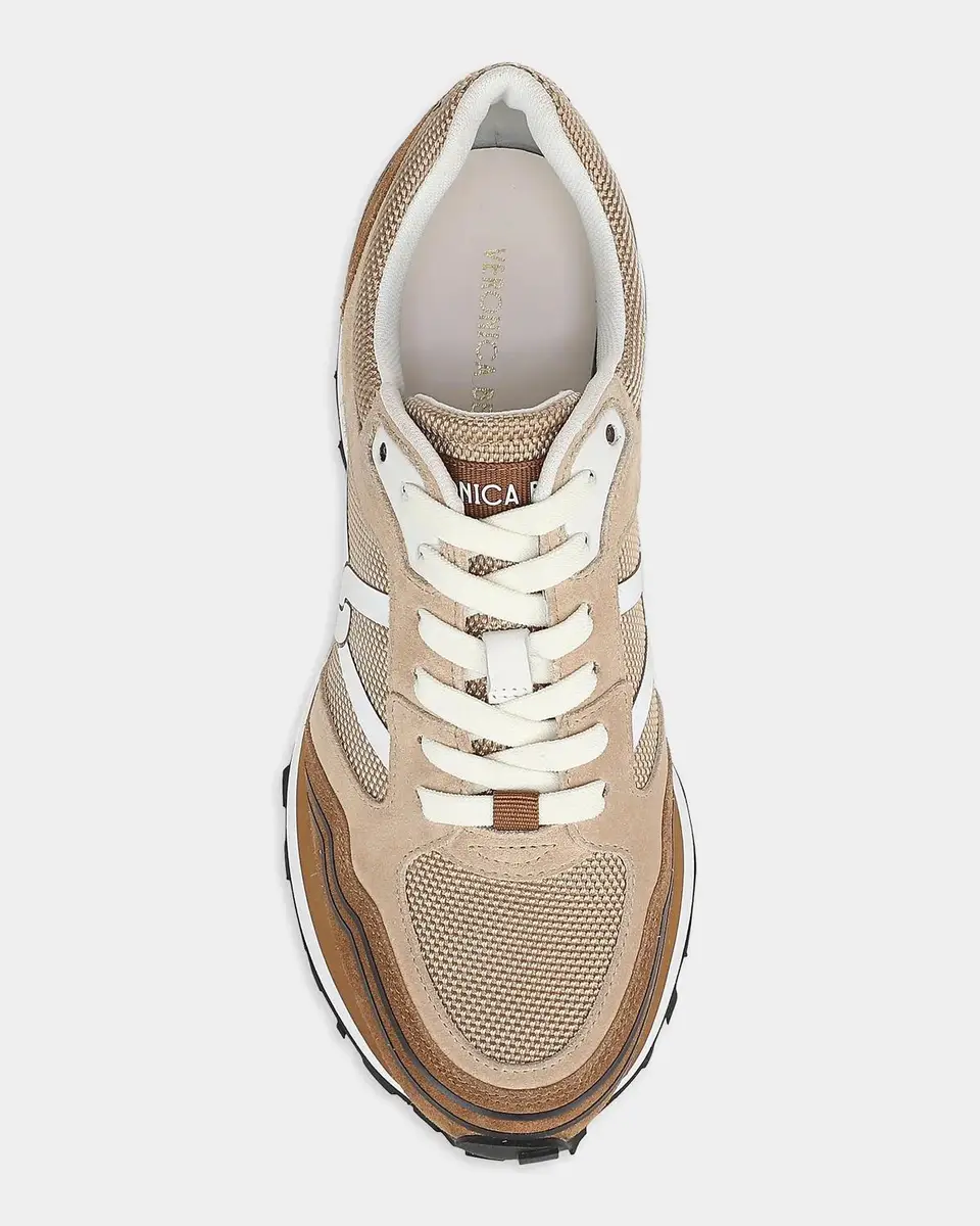 Veronica Beard Valentina Sport Mixed Leather Retro Sneakers | Thumbnail 3 Veronica Beard Valentina Sport Mixed Leather Retro Sneakers | Thumbnail 3