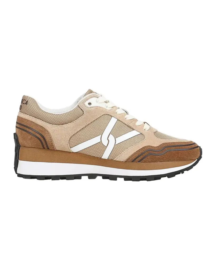 Valentina Sport Mixed Leather Retro Sneakers Valentina Sport Mixed Leather Retro Sneakers