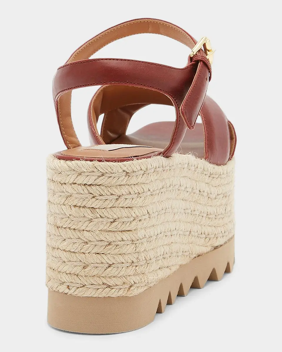 Stella McCartney Elyse Espadrille Wedge Sandals | Thumbnail 3 Stella McCartney Elyse Espadrille Wedge Sandals | Thumbnail 3