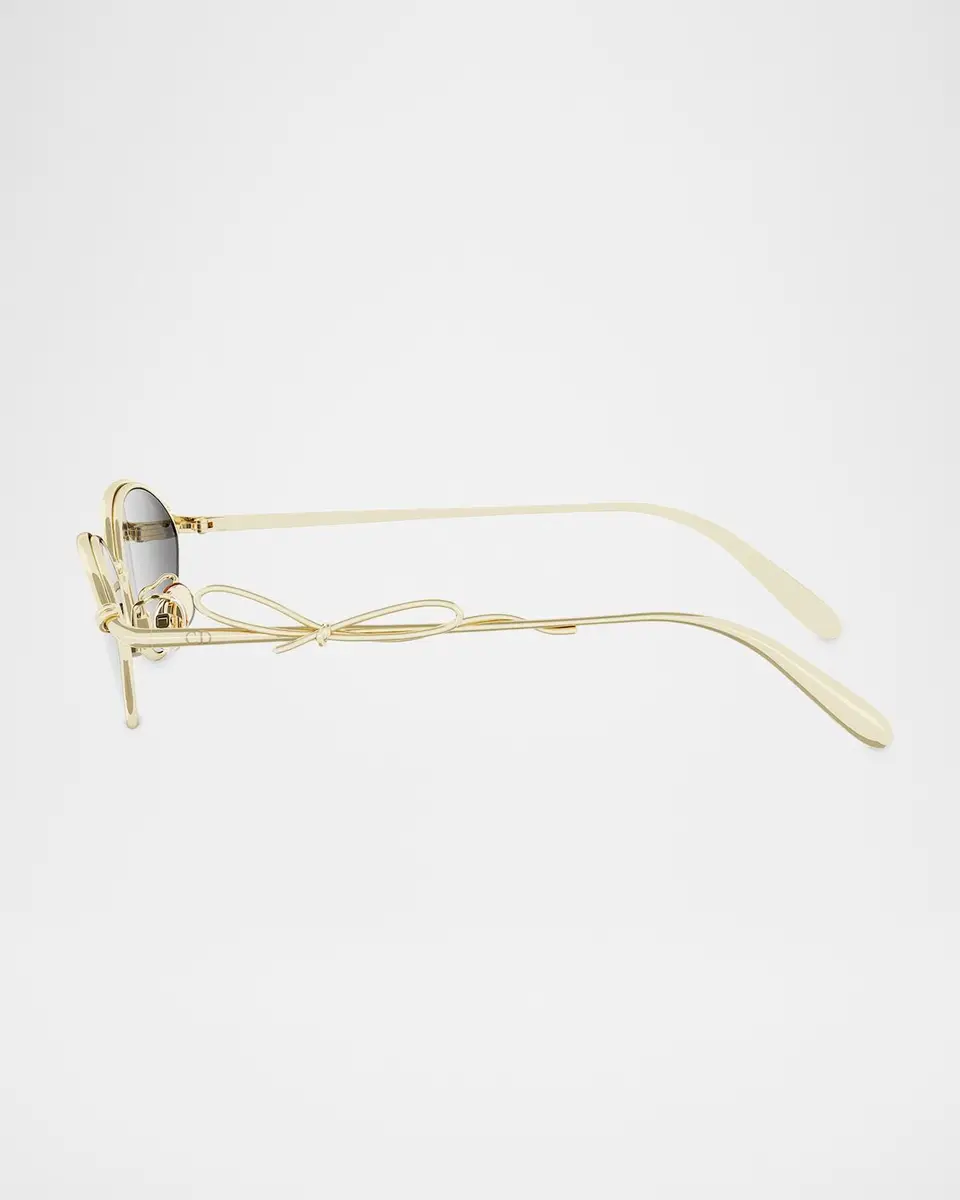 Dior Bow R1U Metal Oval Sunglasses | Thumbnail 3