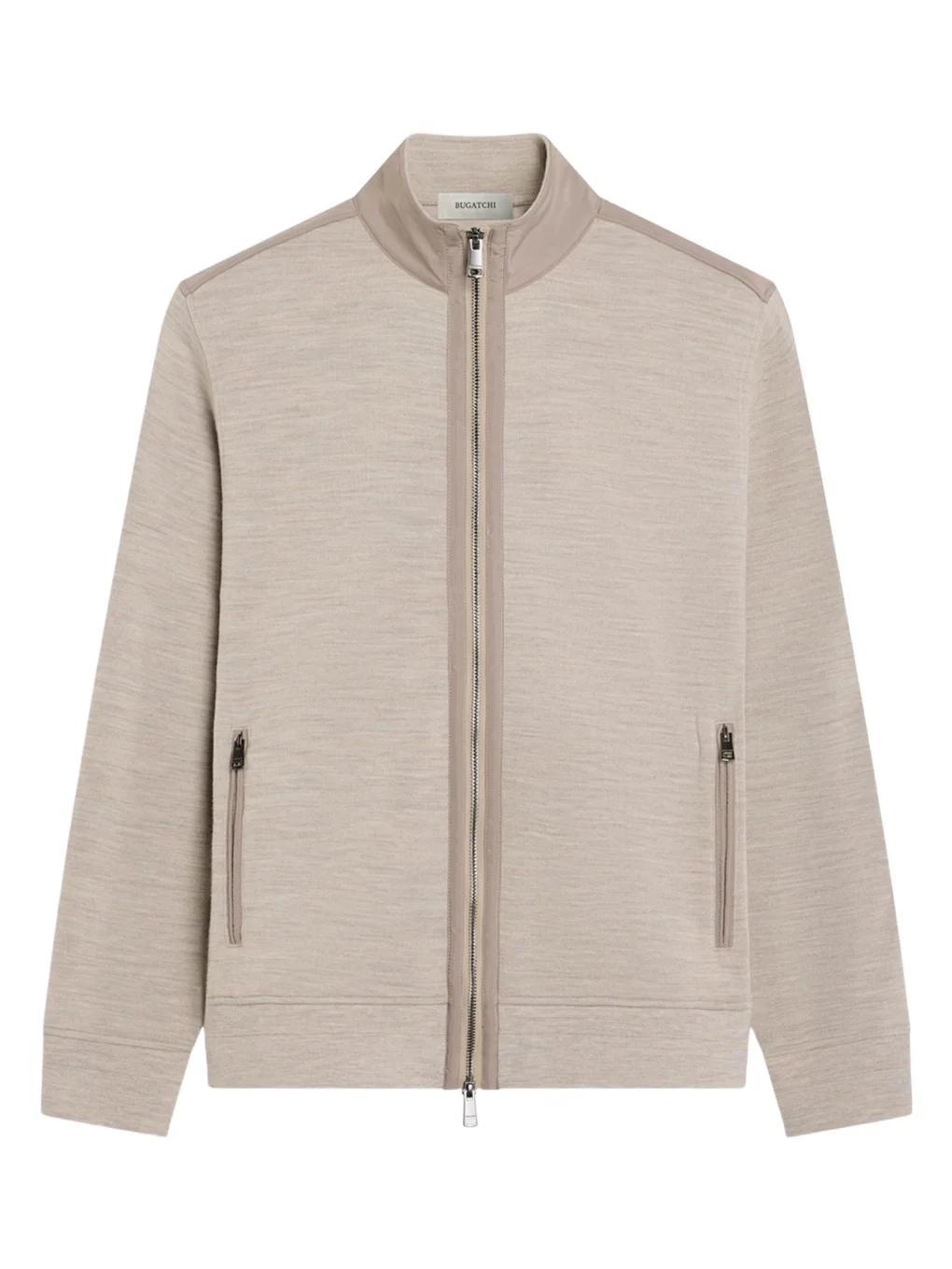 Men's Cotton-Wool Blend Zip-Up Cardigan