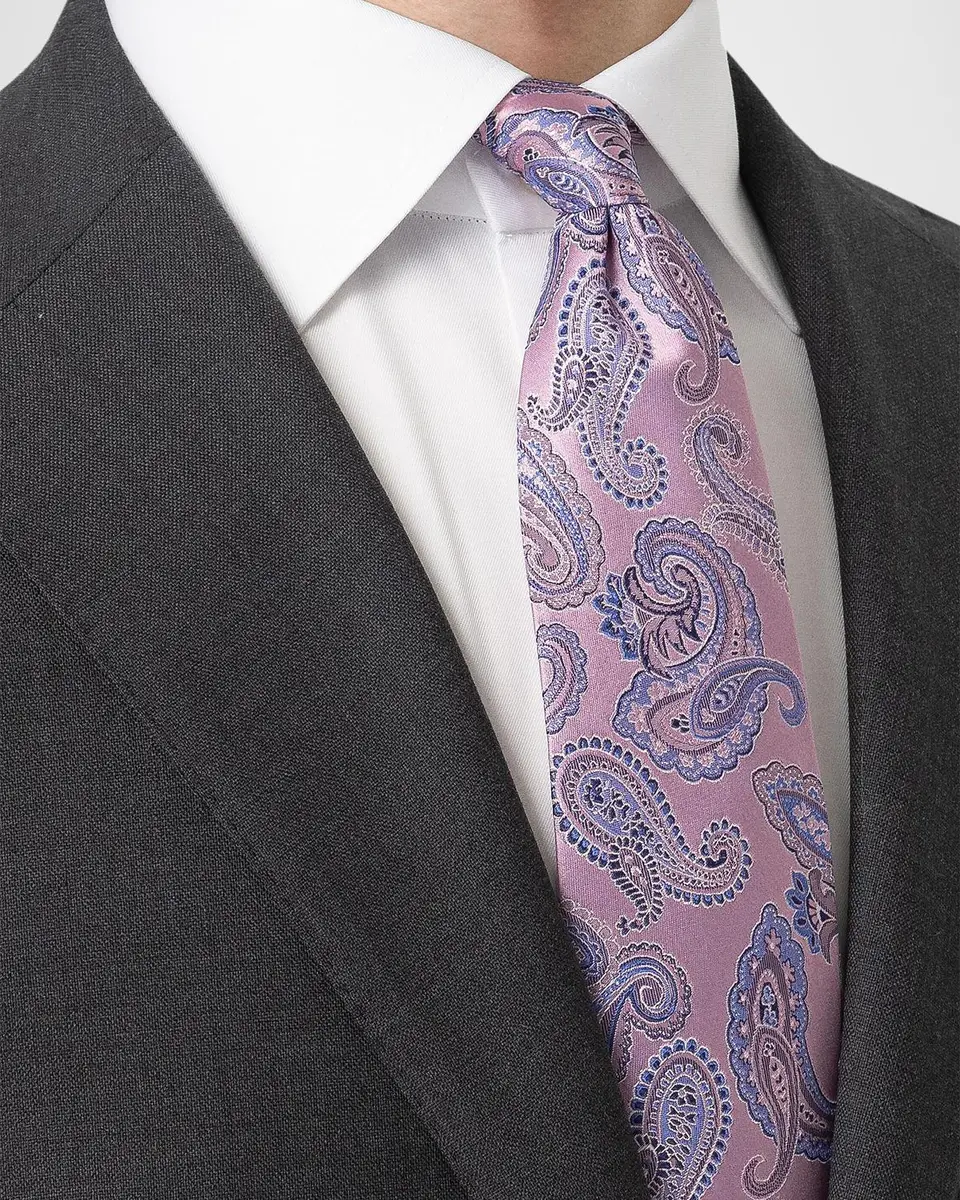 Eton Men's Paisley Silk Tie | Thumbnail 2 Eton Men's Paisley Silk Tie | Thumbnail 2