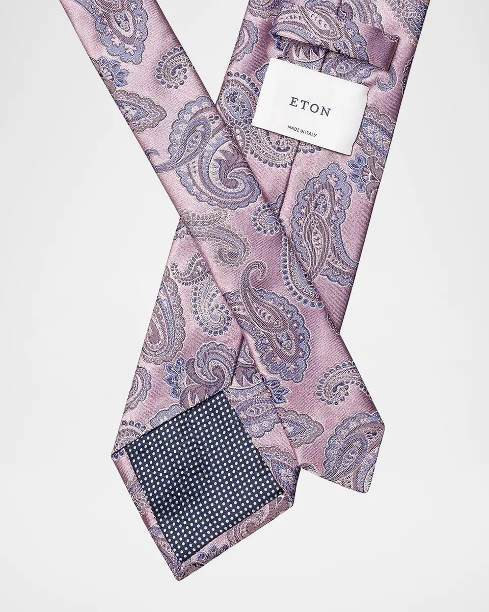 Eton Men's Paisley Silk Tie | Thumbnail 3 Eton Men's Paisley Silk Tie | Thumbnail 3