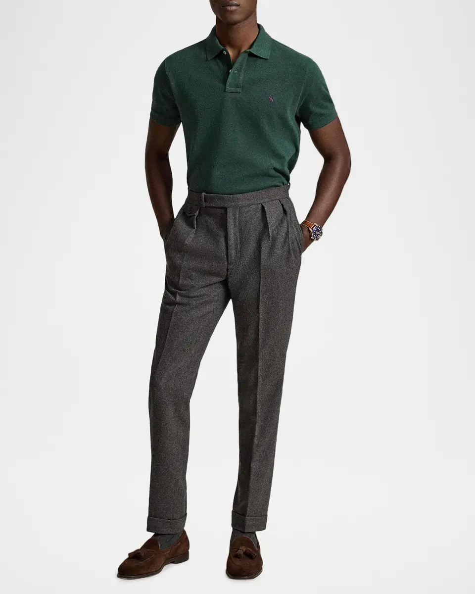 Polo Ralph Lauren Men's Cotton Mesh Polo Shirt | Thumbnail 2